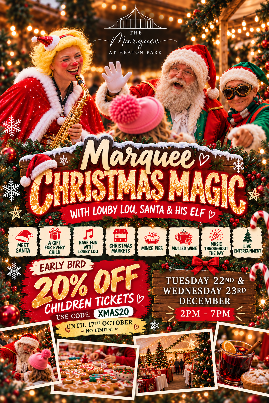 πβ¨ Marquee Christmas Magic β¨π π
with Louby Lou, Santa & His Elf ππ§ββοΈ