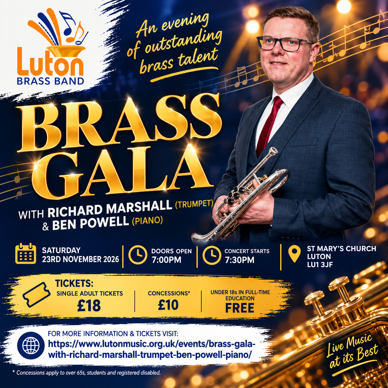 Brass Gala with Richard Marshall (trumpet) & Ben Powell (piano)