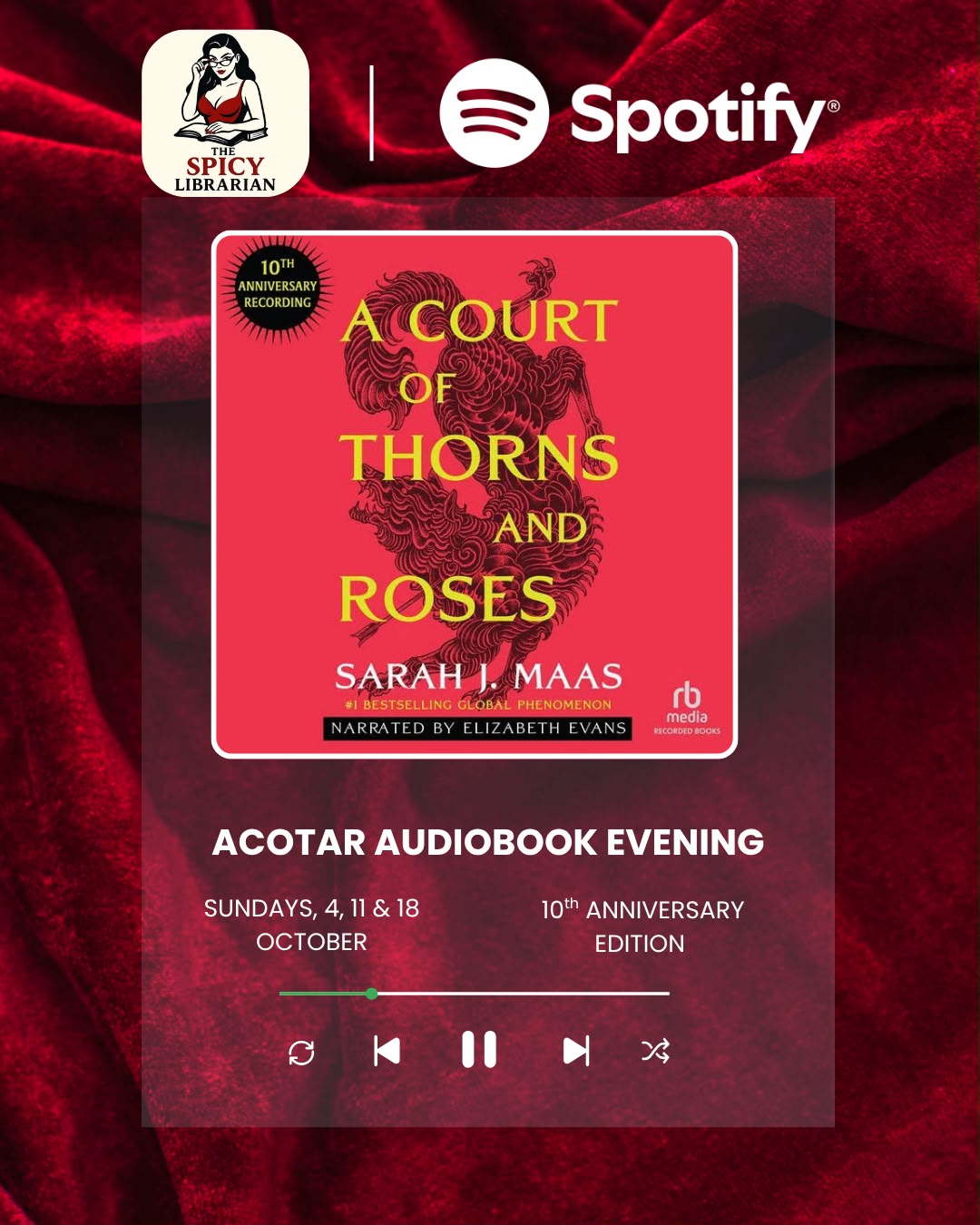The Spicy Librarian x Spotify Presents: ACOTAR Audio Club