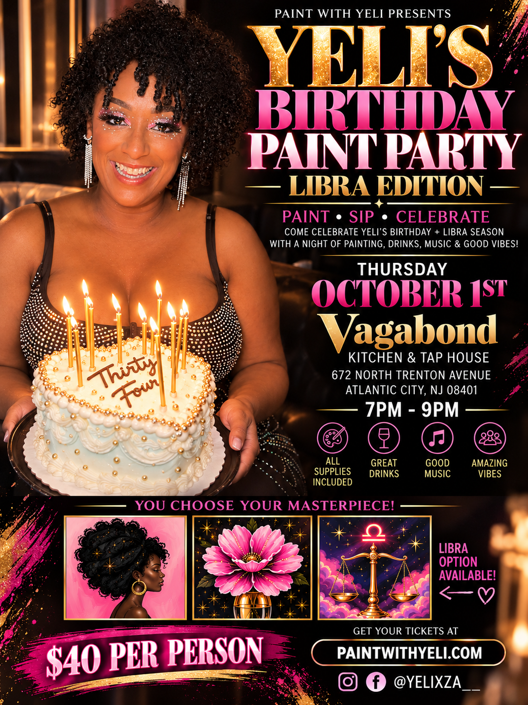 Yeli's Bday Paint Party - Libra Edition