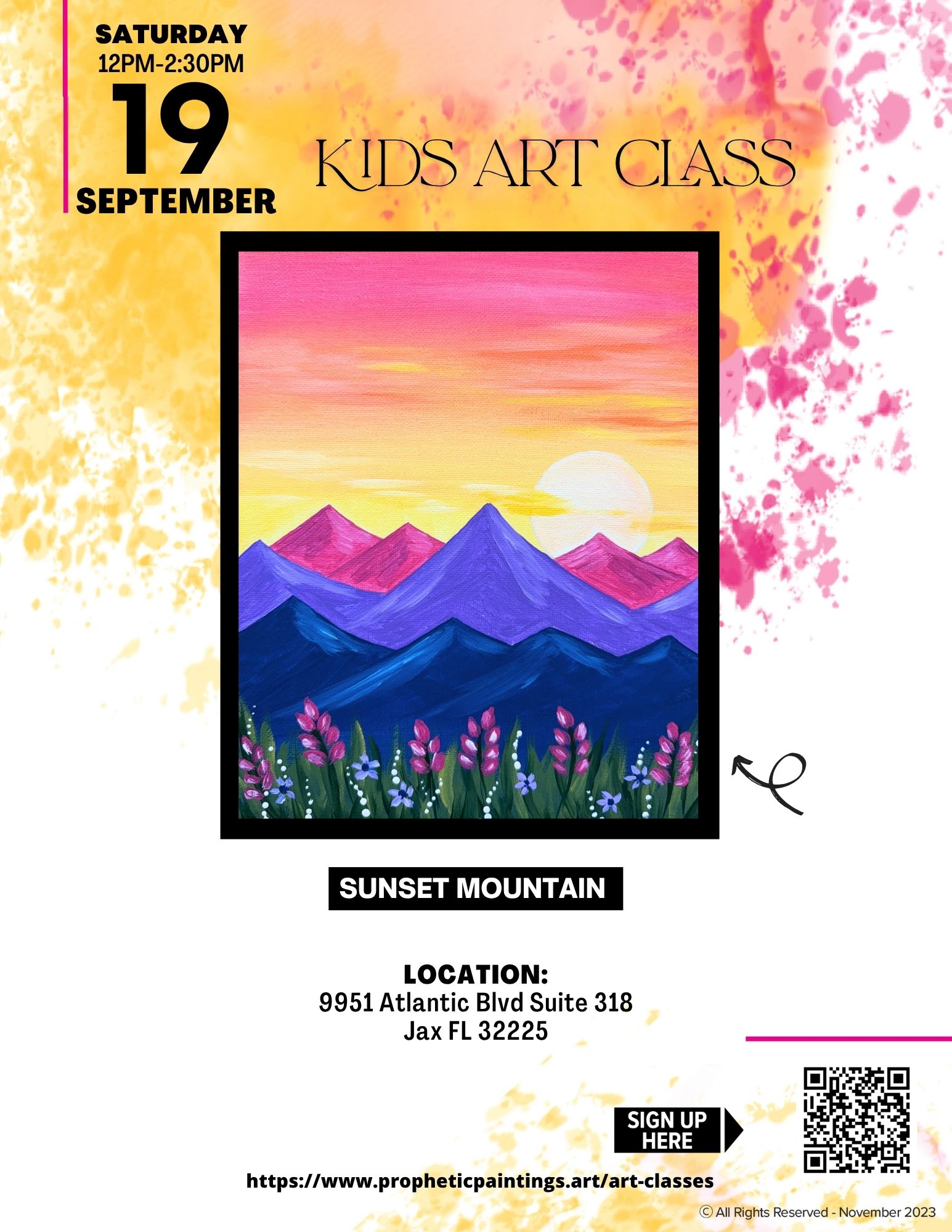 Sunset Mountain-Kids class