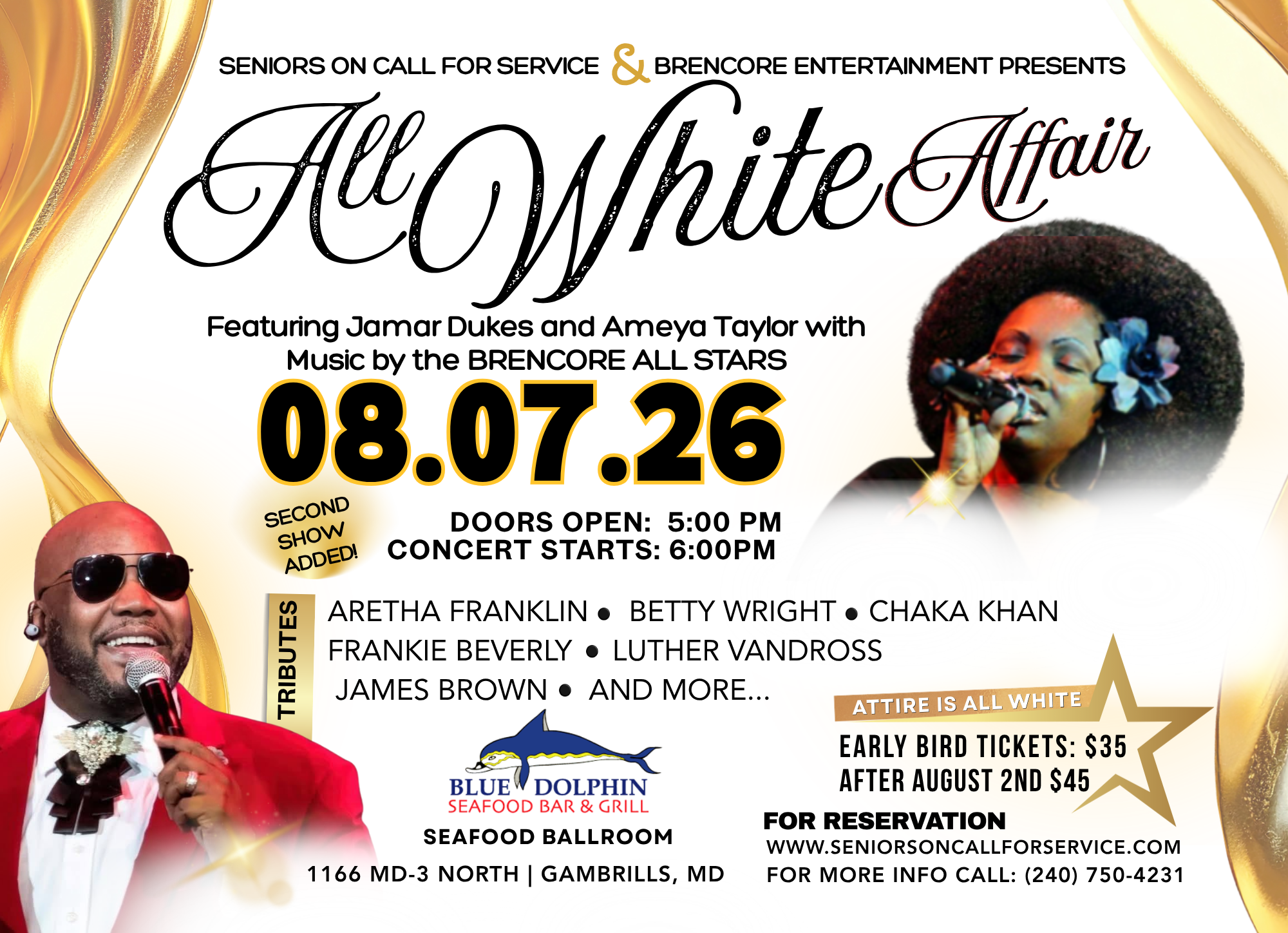 All White Affair - SENIORS ON CALL FOR SERVICE - Brencore All Stars 2nd show