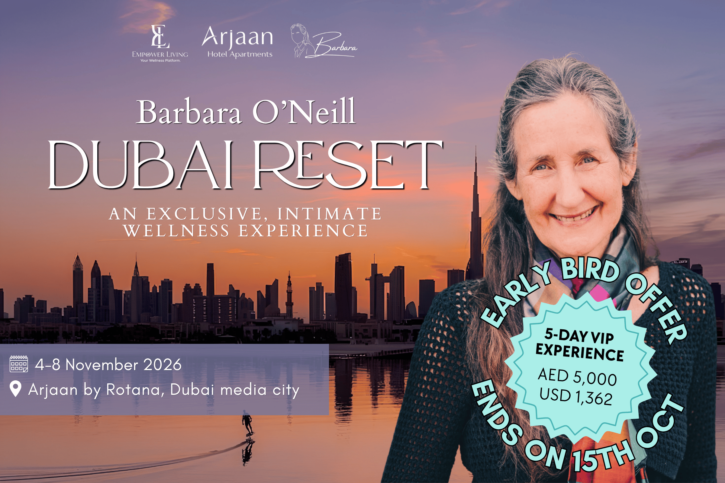 The Dubai Reset: An Exclusive Experience by Barbara O'Neill