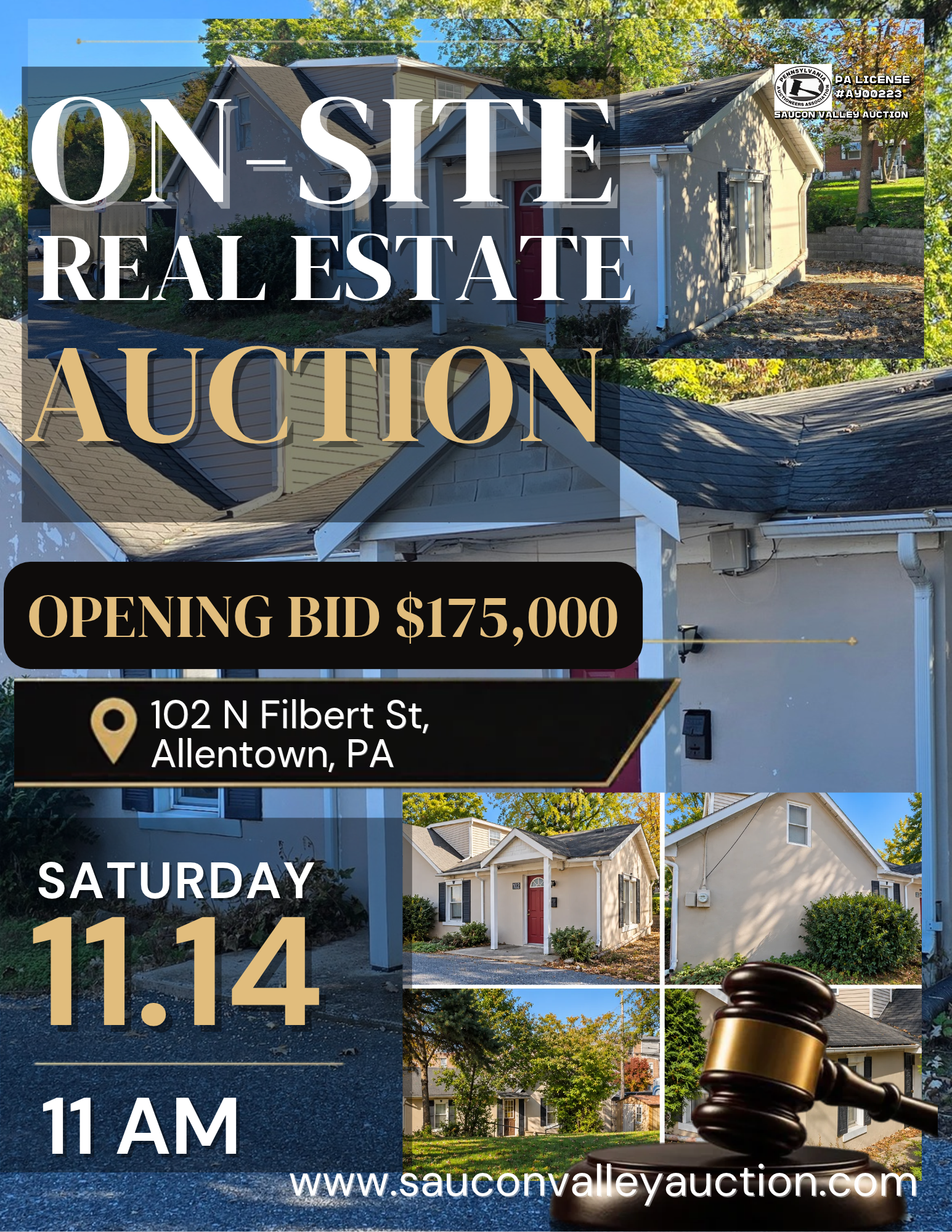 On-Site Real Estate Live Auction in ALLENTOWN PA