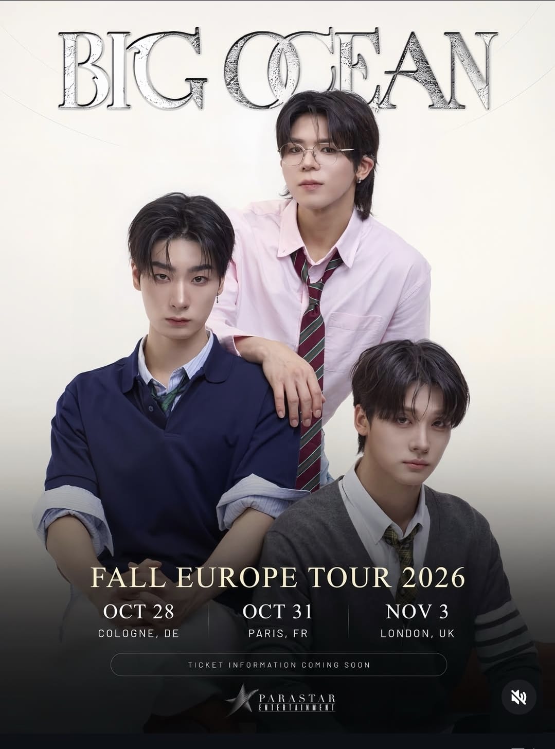 BIG OCEAN - FALL EUROPE TOUR - in Paris