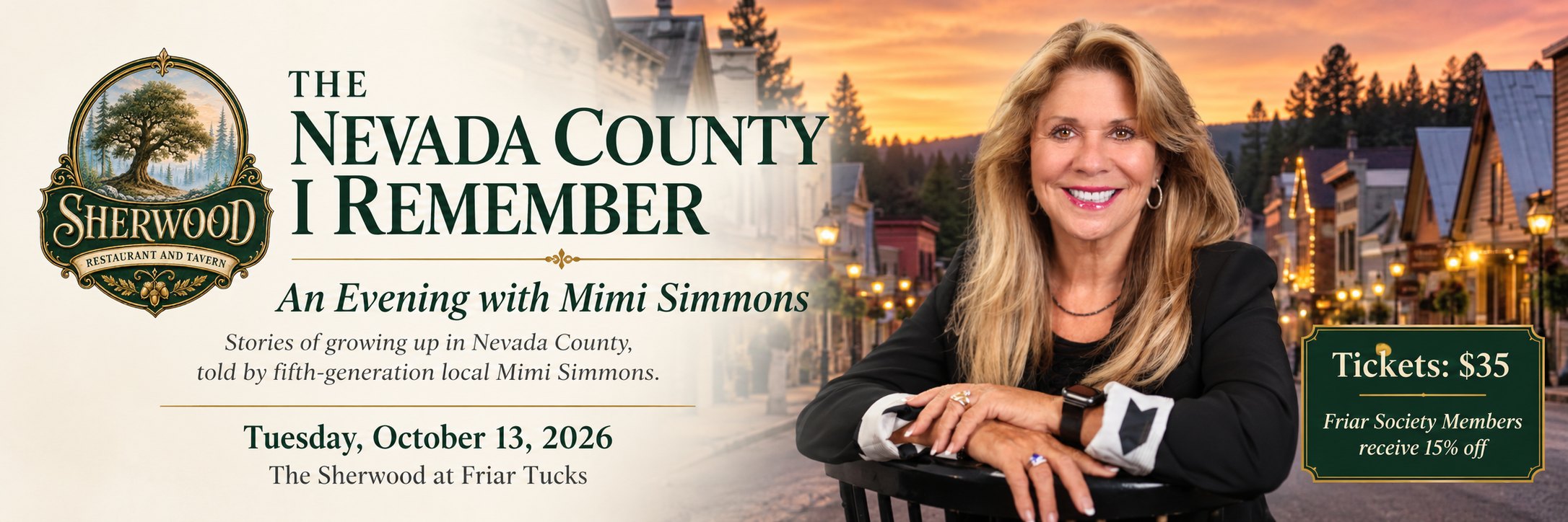 The Nevada County I Remember: An Evening with Mimi Simmons