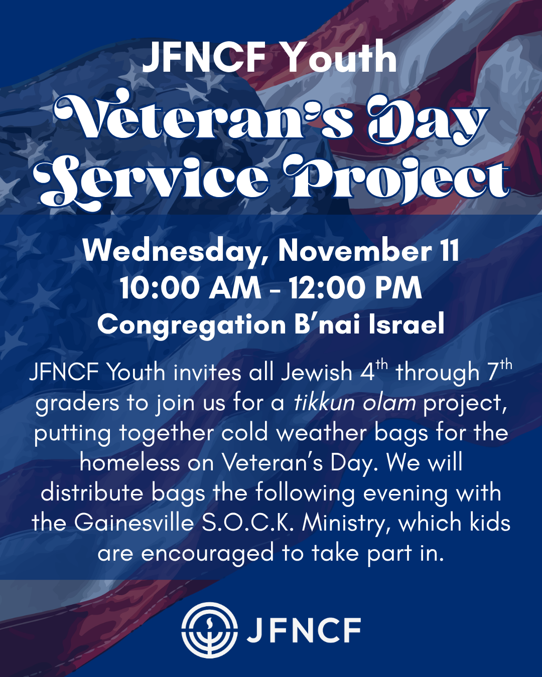 JFNCF Youth Veteran's Day Service Project