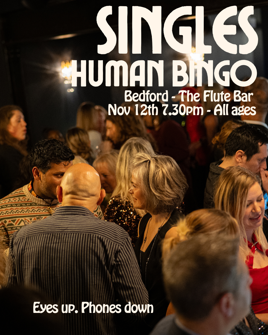 Singles Human Bingo, 12th Nov 7.30pm, Bedford - The Flute