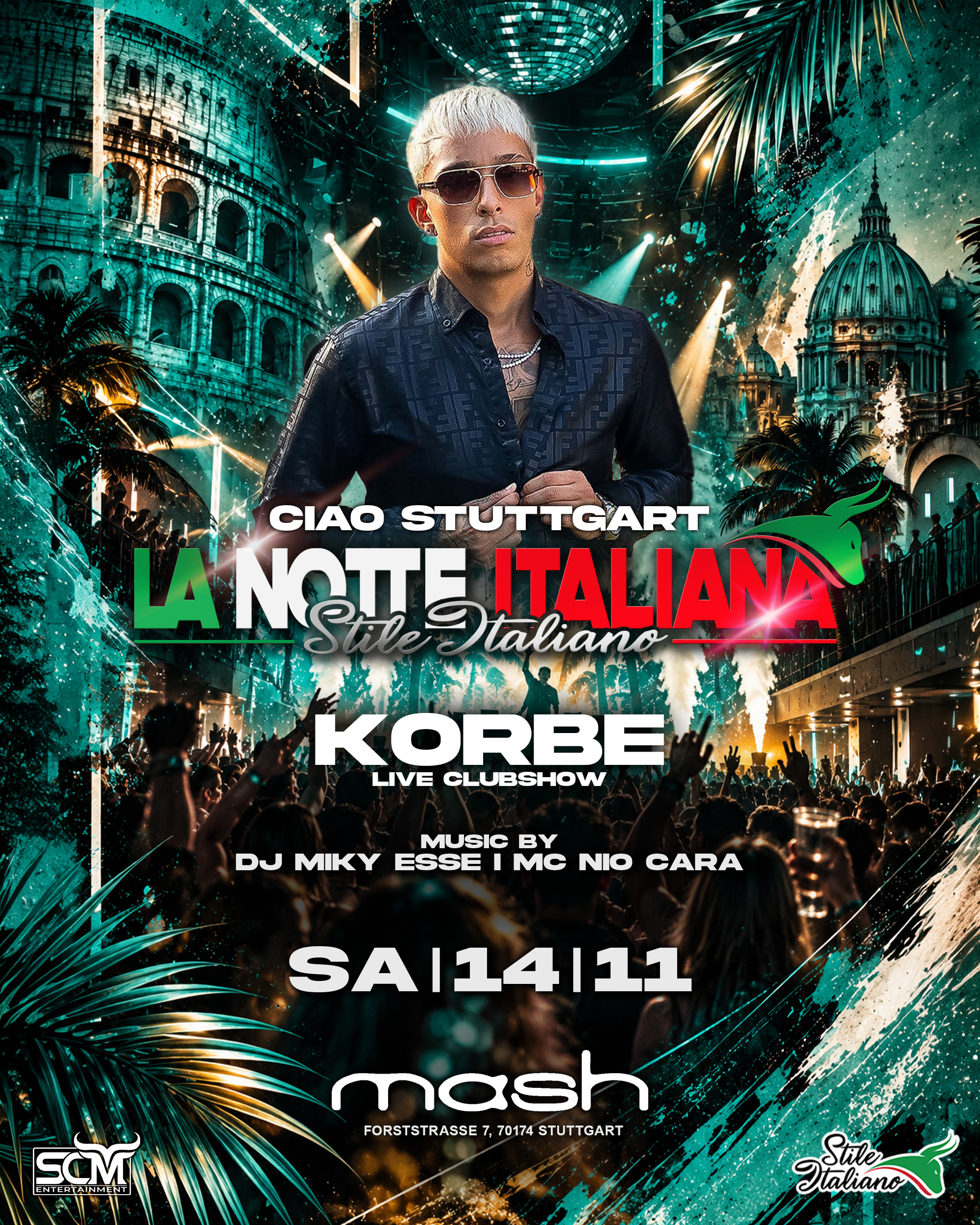 Notte Italiana - 14.11 STUTTGART Mash Club - Korbe Live