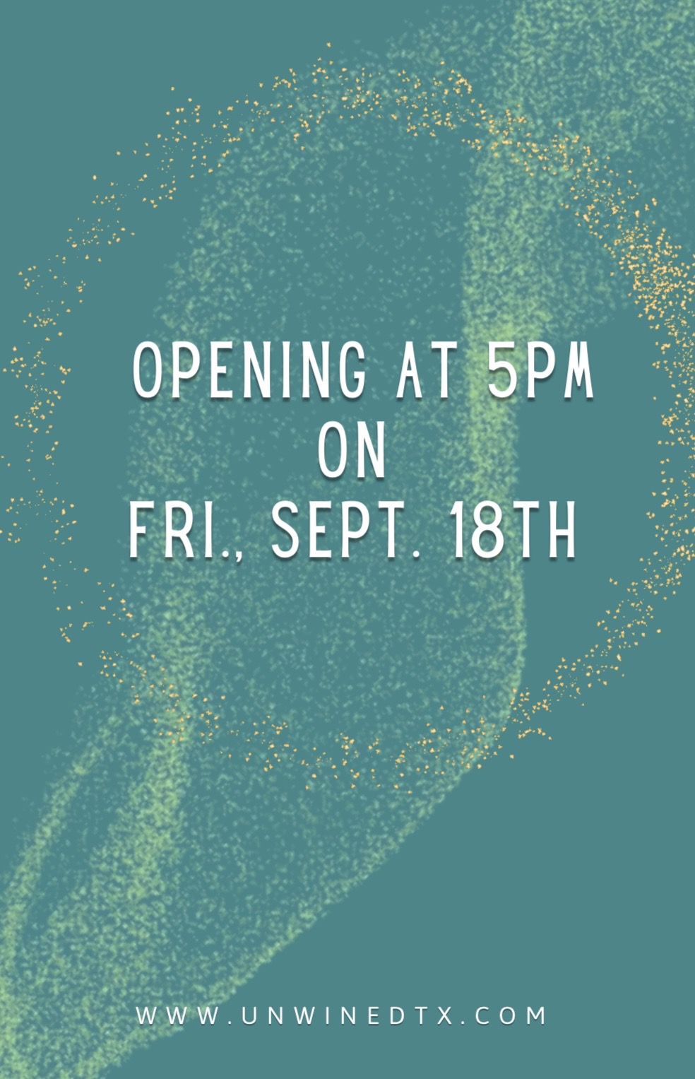 Opening at 5PM on Friday, Sept. 18th