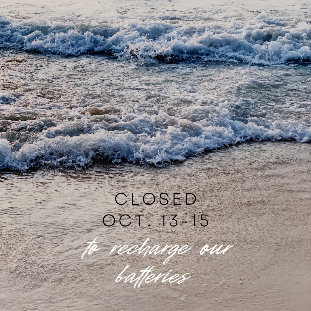 Closed Tuesday, Oct. 13 - Thursday, Oct. 15