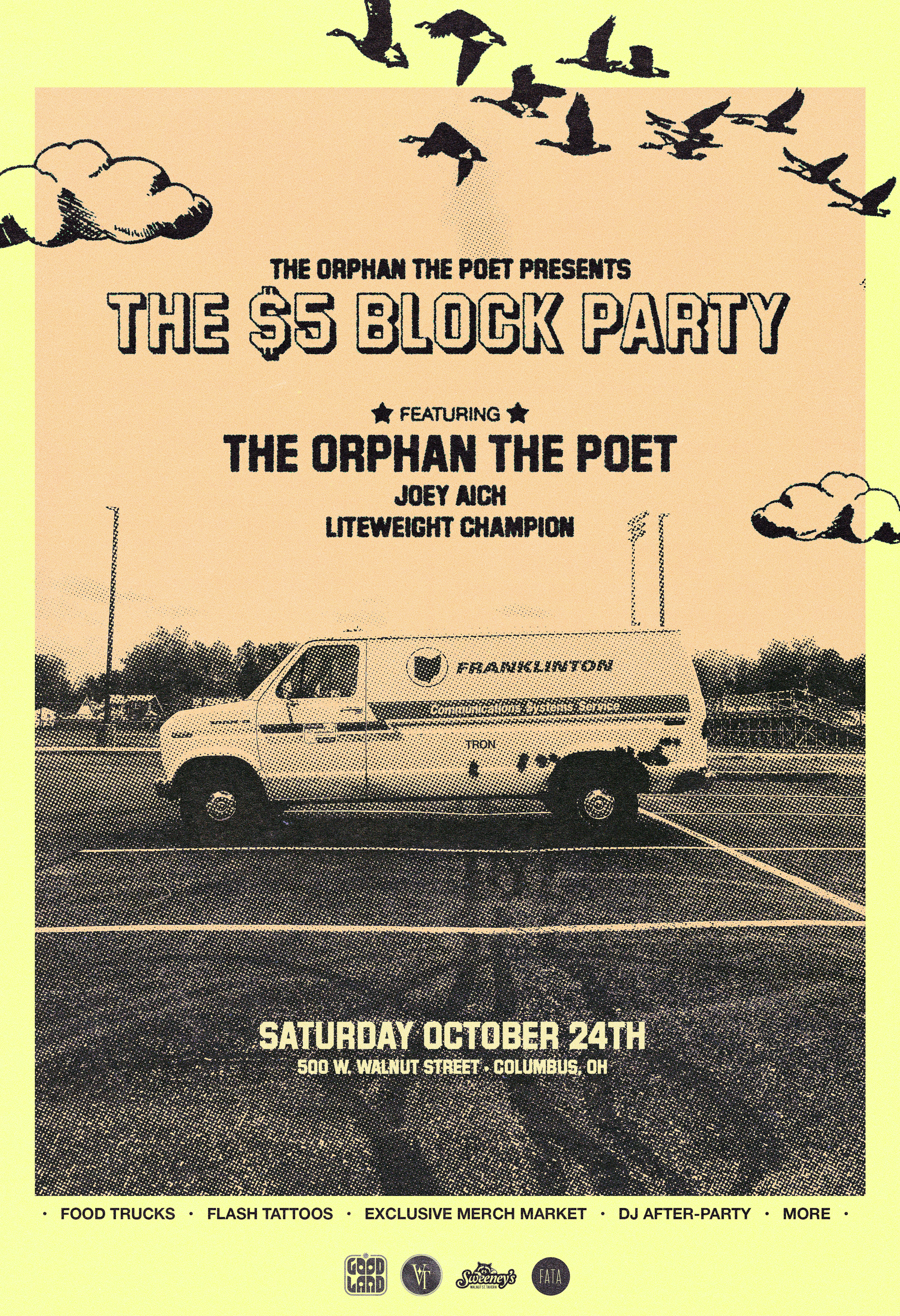 THE $5 BLOCK PARTY featuring The Orphan The Poet & More