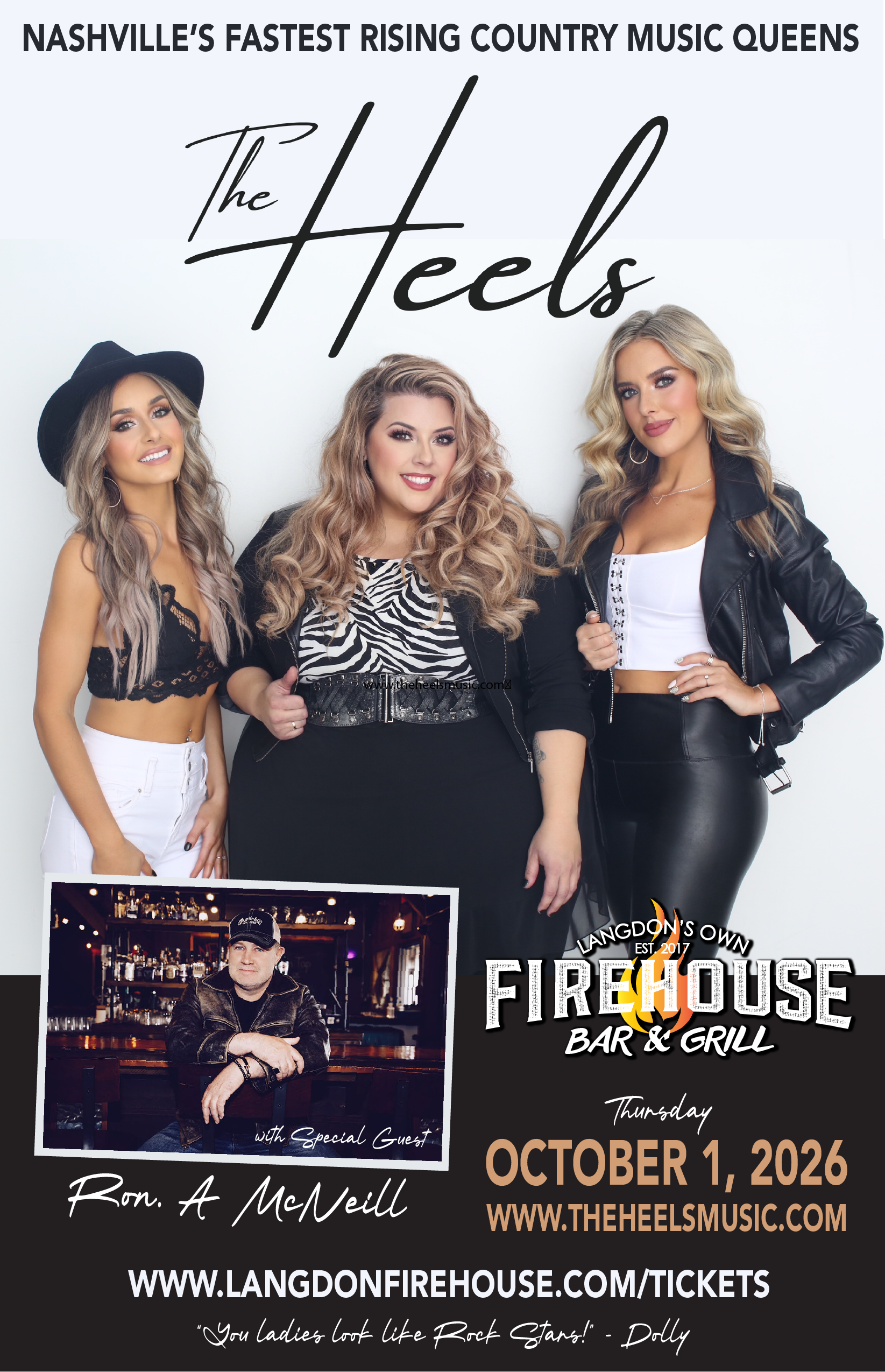 THE HEELS - Nashvilles Fastest Rising Country Music Queens are coming to the Firehouse!