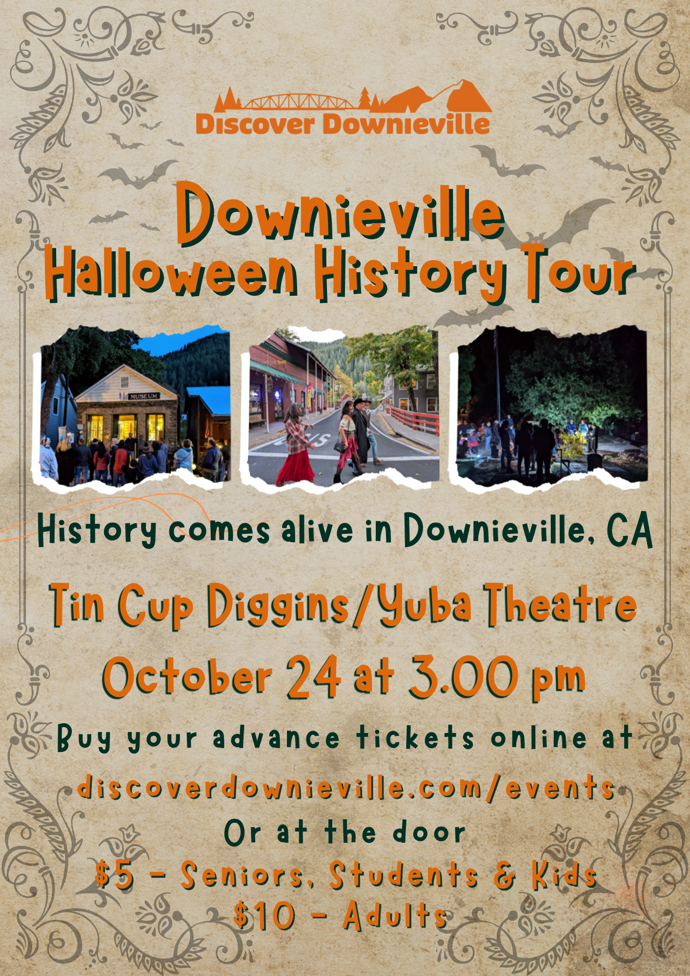 Downieville Halloween History Tour 2026