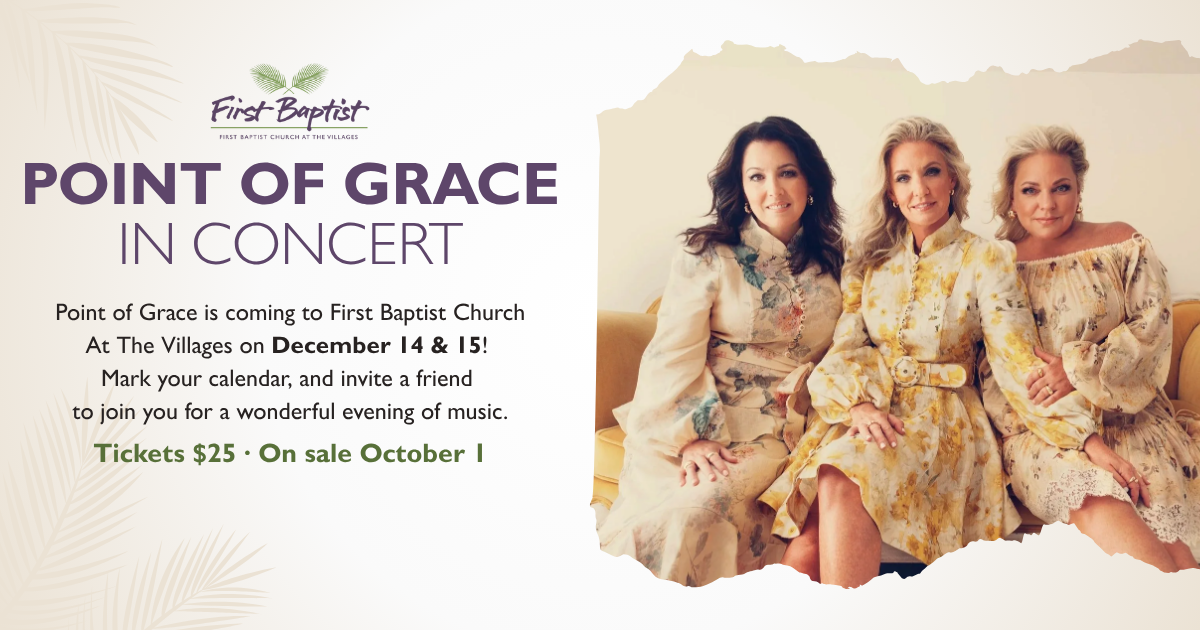 A Christmas Evening with Point of Grace - Joined by the First Baptist Worship Choir, Monday, December 14