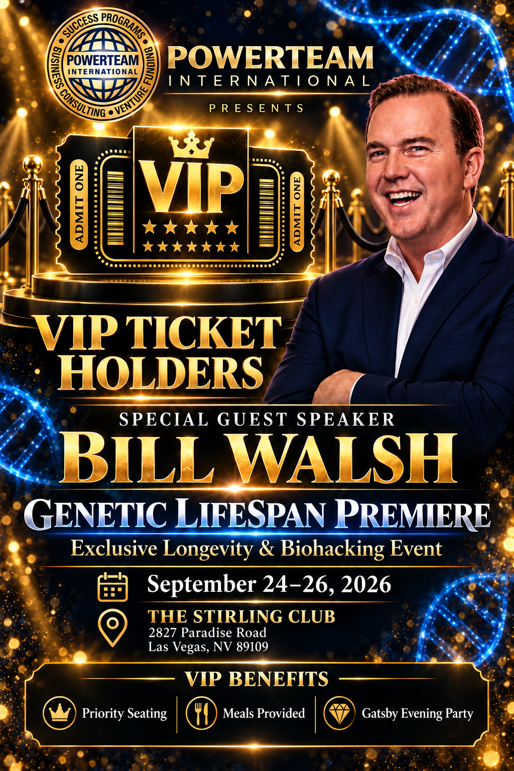 Genetic LifeSpan Premier Event VIP--Guest
